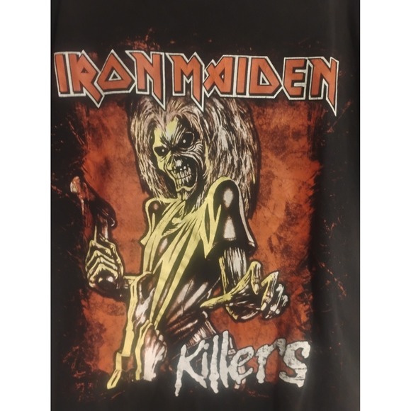 Rare Iron Maiden Eddie Front graphic Tshirt Killers Album Black Short sleeve Lrg - Picture 3 of 9